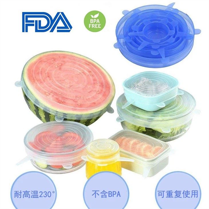 Reusable Silicone Food Lid Cover