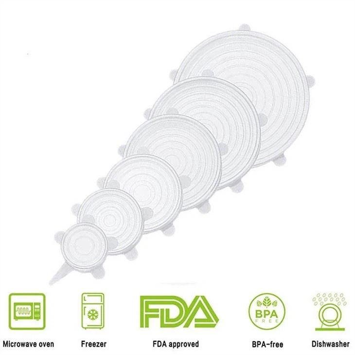 Reusable Silicone Food Lid Cover
