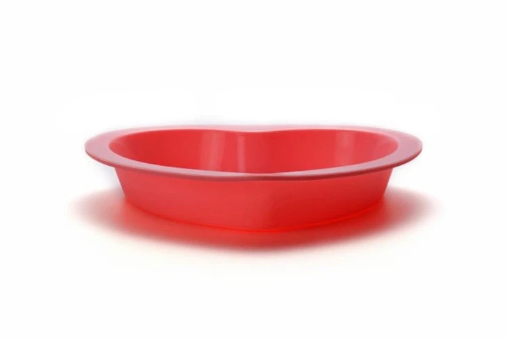 2 silicone  heart shape mold for baking