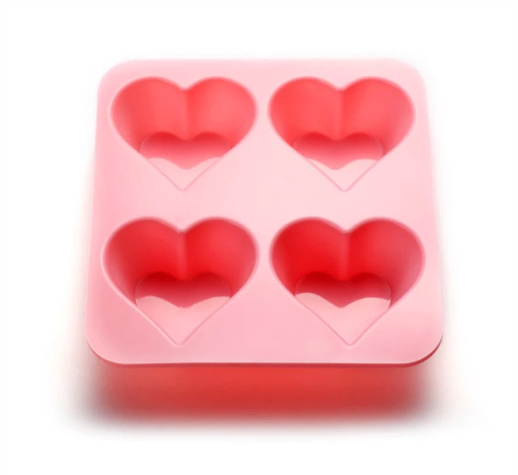 3 silicone 3d heart mould