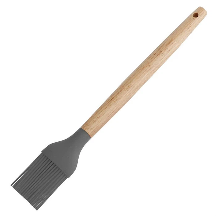 Silicone Oil Brush With Wooden Handle