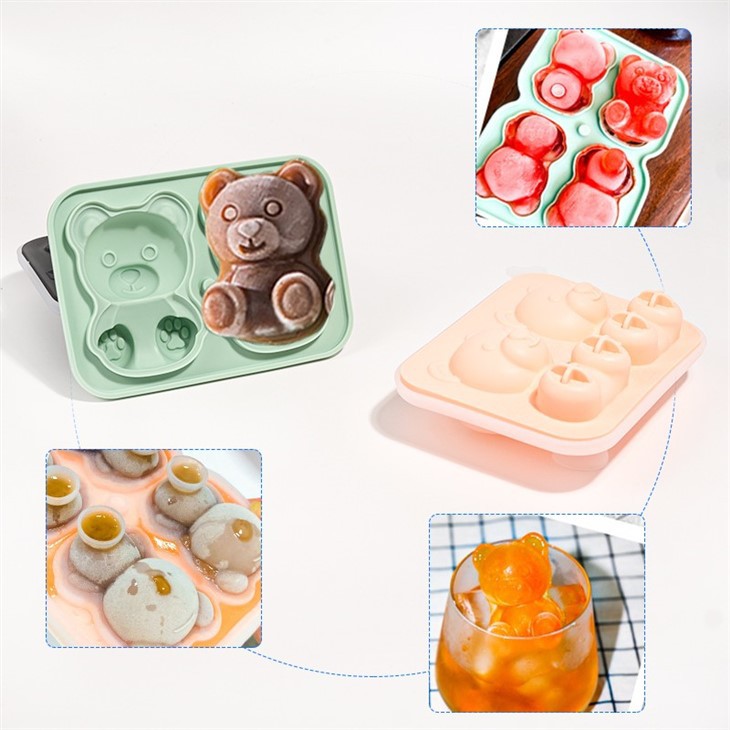 Premium Silicone Ice Cube Maker For Bear Shape factory